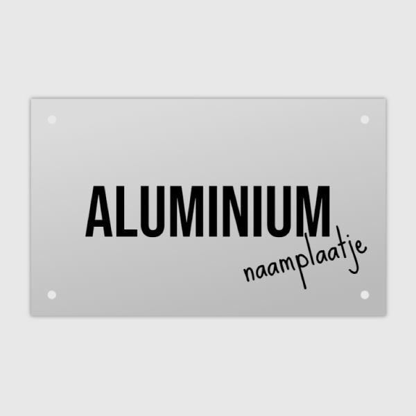 Aluminium Naamplaatje