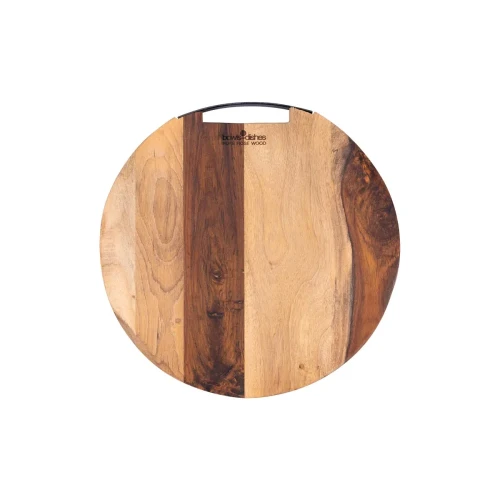 Serveerplank rond Rozenhout Bowls and Dishes