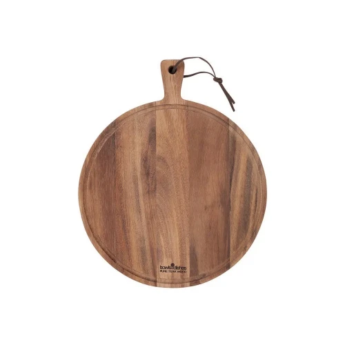 Serveerplank rond Teakhout Bowls and Dishes